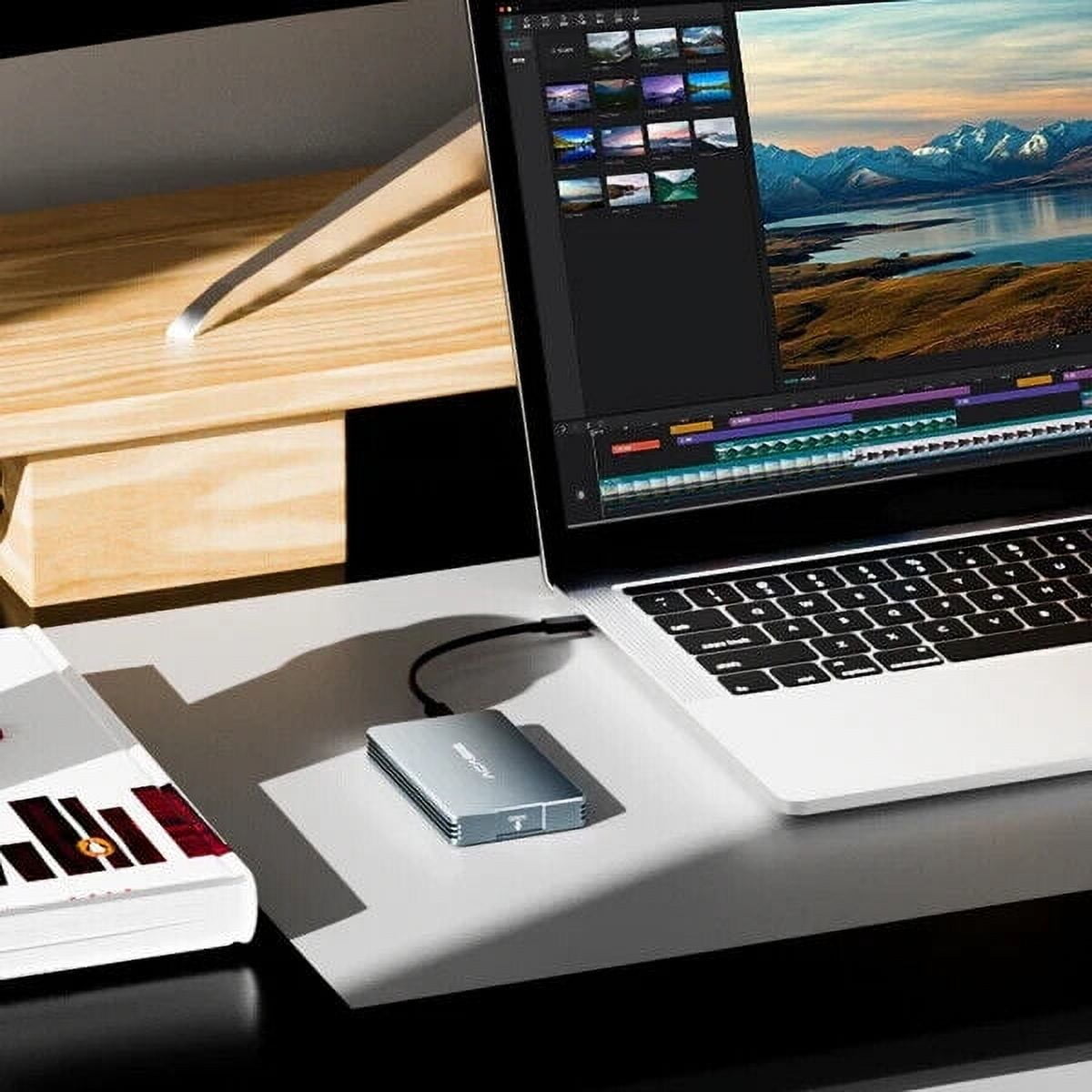 ACASIS 40Gbps M.2 NVMe SSD Enclosure with Aluminum Housing, No Noise M.2 Enclosure Compatible Thunderbolt5/4/3/USB4/3.2/3.1/3.0/2.0,NVMe ssd Enclosure for MacBook Air /Pro Support 2280/2260/2242/2230