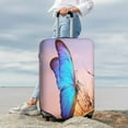 thumbnail image 7 of Daiia Morpho butterfly and dandelion Luggage Cover, Thickened Washable Travel Luggage Covers, Elastic Unique Baggage Covers for 18-20 inch Luggage-Large, 7 of 7