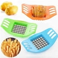 thumbnail image 1 of Cortador de patatas fritas/verduras con rejillas de corte, 2 uds., Color aleatorio, 17,5*10,5*3,5 cm, 1 of 5