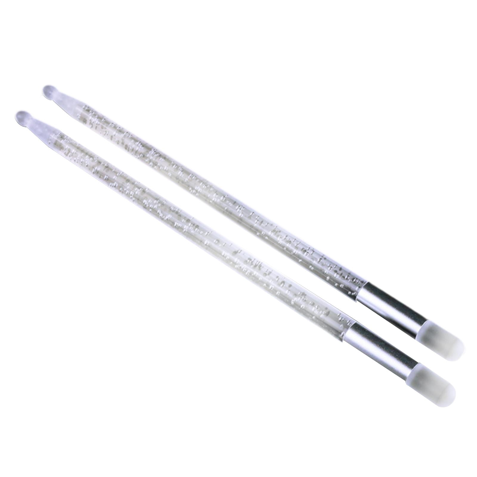 LeeQinersw 2 Pieces Light up Drum Sticks Drum Mallet Professional Lightweight Classic Night B