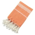 thumbnail image 1 of Serviette de Plage Turque Pure Anti-Sable à Pompons pour Adulte, Châle d'Extérieur, Serviette de Sauna Rayée, 1 of 3