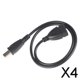 thumbnail image 1 of Cable Adaptador de Impresora de Escáner Baoblaze 4xUSB 2.0 Tipo A Hembra a USB B Macho 4 piezas negro, 1 of 8