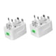 thumbnail image 2 of Adaptador de Viaje Ticfox Universal Enchufe de conversión de Energía 2 Piezas, 2 of 12