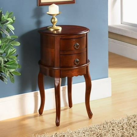 - All Things Cedar Twin Drawer Round End Table