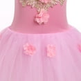 thumbnail image 6 of IBTOM CASTLE Kids Girls Ballet Dance Dress Velvet Spaghetti Straps Camisole Gymnastics Leotard Ballerina Dress up 5-6 Years Pink Flower, 6 of 8