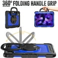 thumbnail image 3 of For iPad Air 5th/4th Generation 10.9 Inch 2022/2020 Case, 360 Rotating Shockproof Cover with Stand, Handle, Shoulder Strap, Dark Blue Panel, 3 of 7