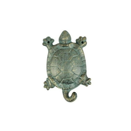 

Handcrafted Decor K-528-bronze Antique Bronze Cast Iron Turtle Key Hook- 6 in.