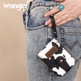thumbnail image 4 of Wrangler Cow Print Wallet Women Small Credit Card Holder with Rfid Blocking Zip Credit Card Case,Compact & Easy to Carry Gifts for Women, Cow-Black, 4 of 7