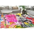 thumbnail image 4 of Entryway Rugs, Kitchen Rug, Street Graffiti Rug, Graffiti Rugs, Popular Rug, Love Graffiti Rugs, Love Is All We Need Rugs, Car Mat Rug, 3.3'x5' - 100x150 cm, 4 of 9