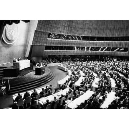 U Thant Secretary-General of the United Nations Addresses the Un General Assembly December 1964 Poster Print - 18 x 24 in.