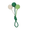 thumbnail image 1 of Bola Colgante De Sisal Para Gato, Adorno Colgante De 3 Bolas De Colores, Juguete Seguro Para Gato Con Bola De Sisal Para Interior, 1 of 7