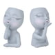 thumbnail image 4 of Escultura Maceta Resina Retrato Beso Volador Maceta Maceta Ojo Cerrado Maceta, 4 of 14