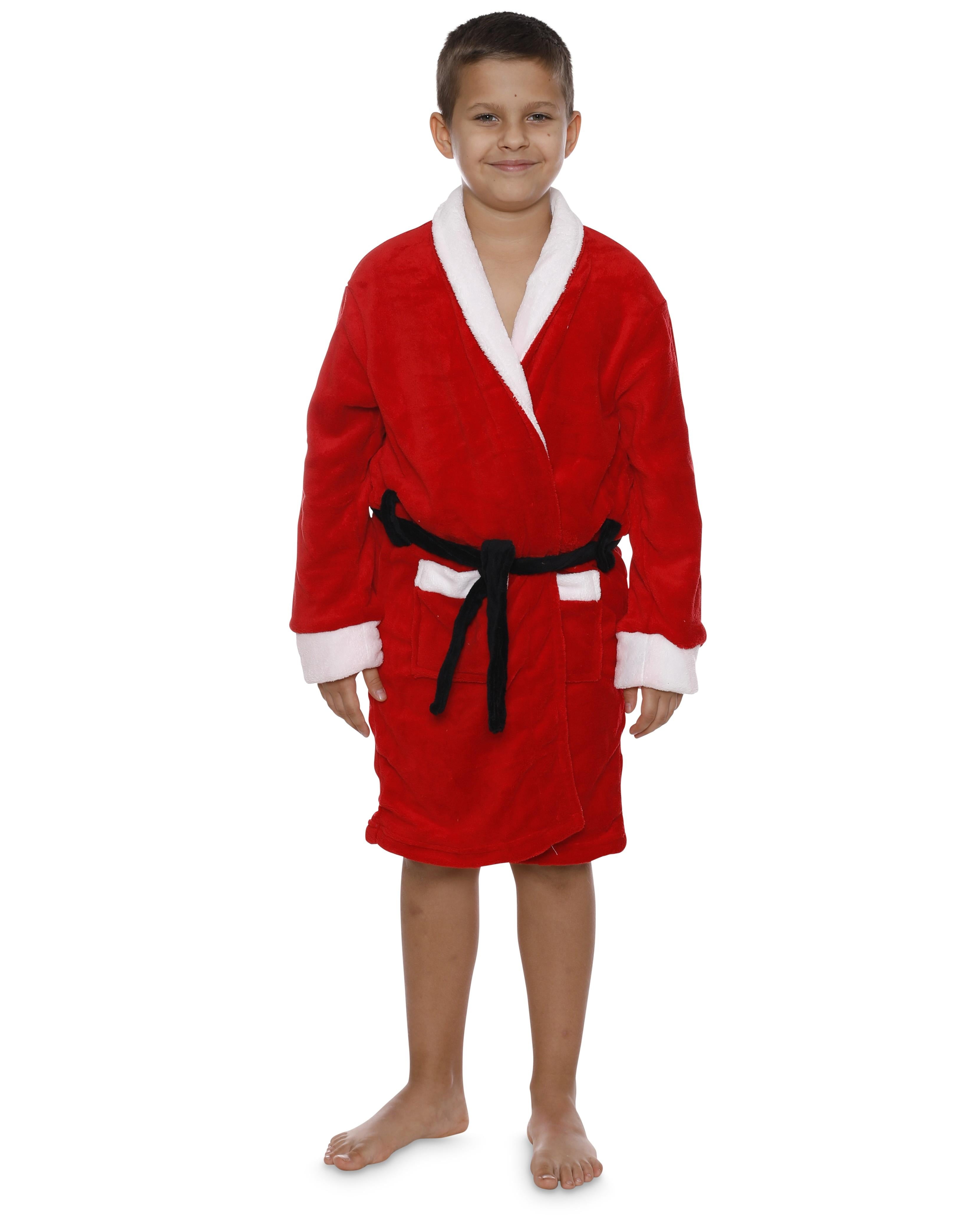 Intimo Family Robe Adult and Kids Plush Bathrobe Holiday Loungewear