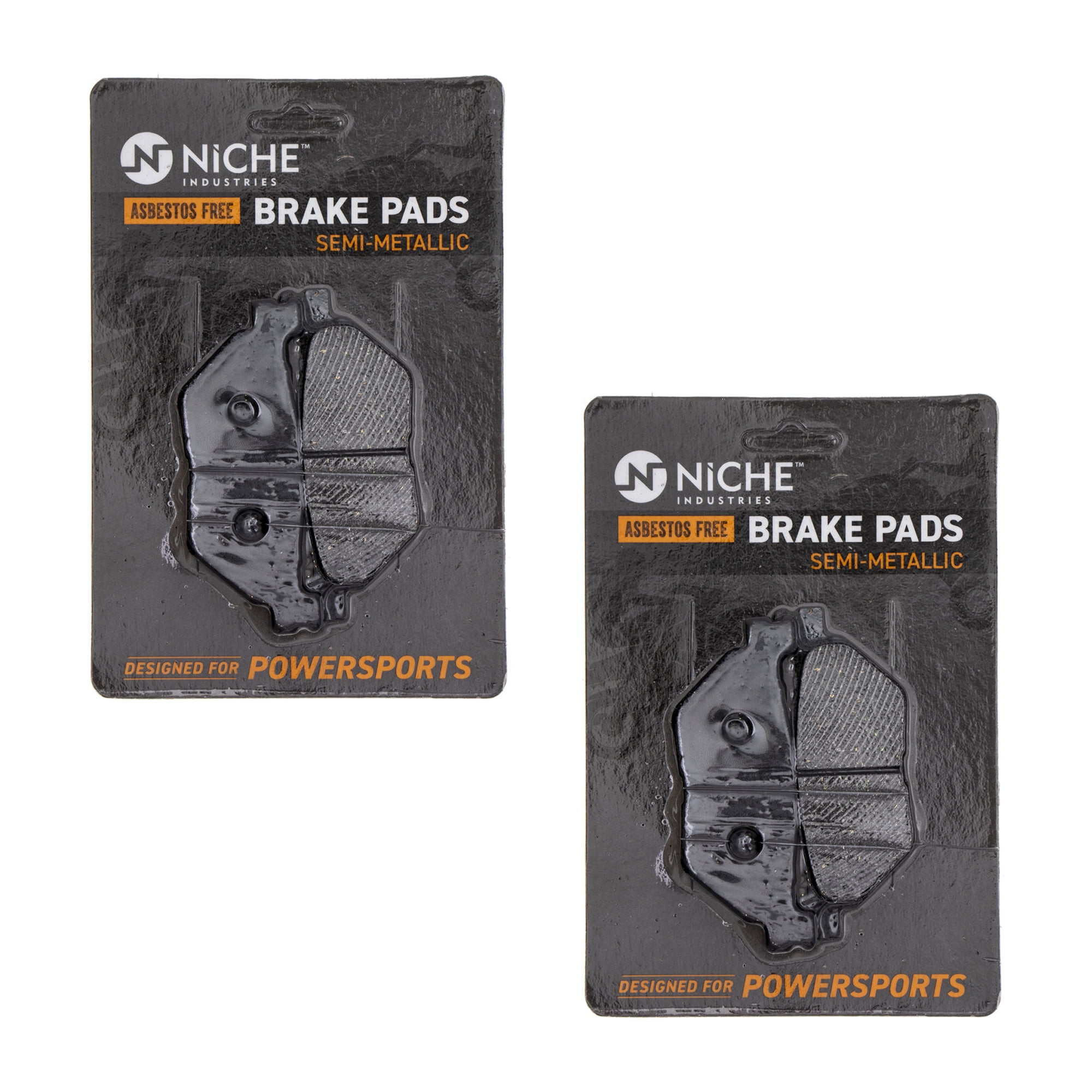 Niche Rear Brake Pad Set for Yamaha Raider SemiMetallic Motorcycle 2 Pack 519KPA2399D