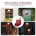 thumbnail image 3 of LOLIPPYY 2-Pack Red Hanging Christmas Stocking Decorations for Tree and Holiday Festive Home Display, 3 of 6