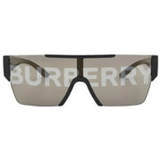 Burberry BE 4291 Plastic Unisex Rectangle Sunglasses Black 38mm Adult