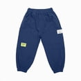 thumbnail image 6 of Gibobby Boys Pants Boys Cargo Pants School Chino Pants 2T 3T 4T 5T 6T 7T Kids Drawstring Elastic Waist Pull On Jogger Pants With Pockets Toddler Boys Winter Pants(5-6 Years,Blue), 6 of 7