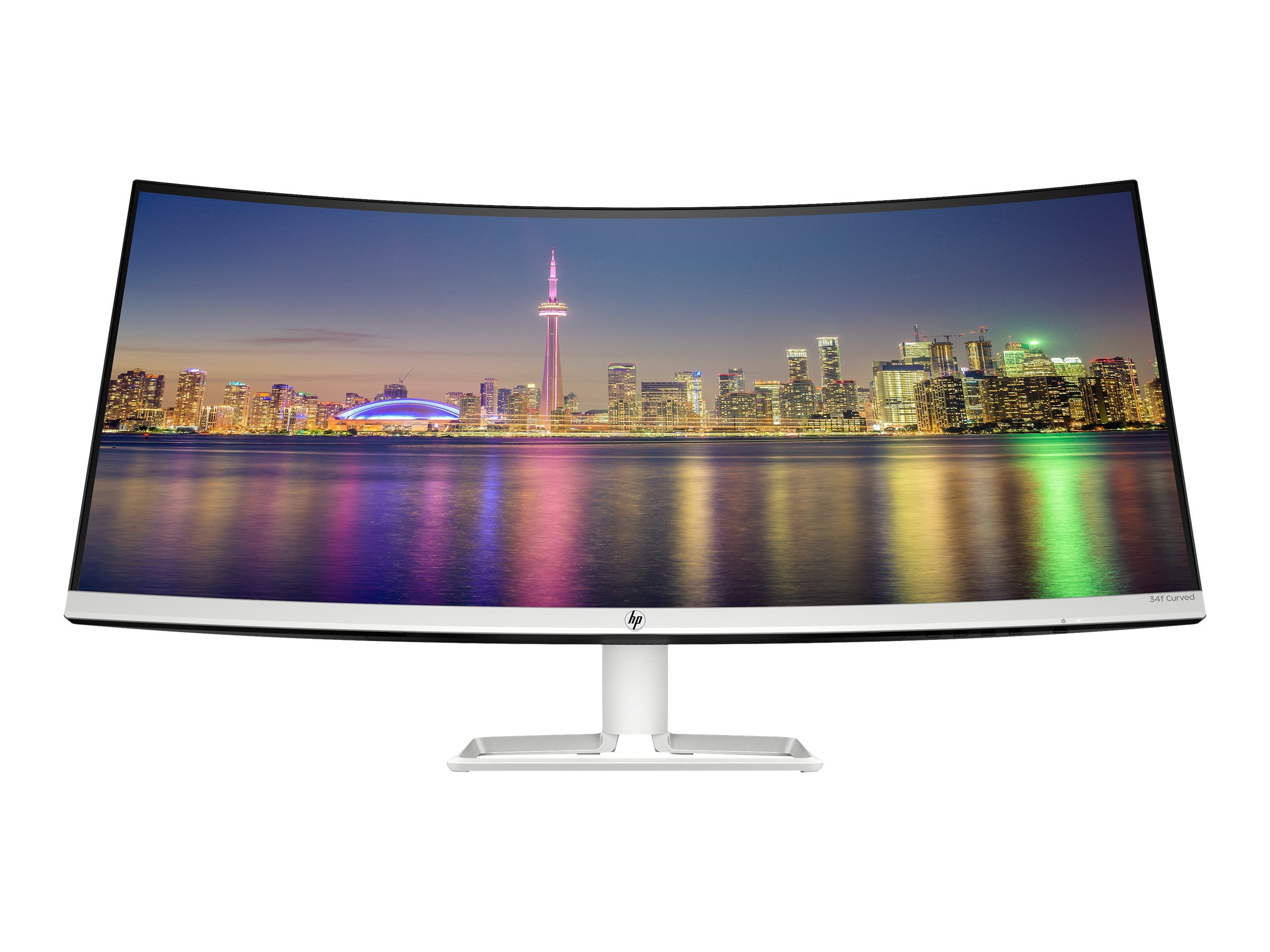 HP 34f LED monitor curved 34" 3440 x 1440 WQHD IPS 300 cd/m