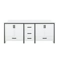 thumbnail image 4 of Ziva 80 in W x 22 in D White Double Bath Vanity and Cultured Marble Top, 4 of 7