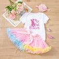 thumbnail image 7 of My First Easter Baby Girl Outfit Easter Baby Girl Outfit Bunny Onesie Romper Bowknot Tutu Skirt Summer Easter Clothes, 7 of 7