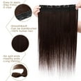 thumbnail image 4 of SEGO Clip in Hair Extensions Human Hair 3/4 Full Head 100% Real Remy Thick Hair Extensions Silky Straight Balayage Blonde Hair Pieces, 4 of 9