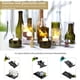thumbnail image 2 of 19 piezas de cortadores de esculturas de vidrio para botellas de cerveza, vino, cerveza, versión cuadrada y redonda para máquina cortadora de vidrio DIY, almohadilla de soporte de metal para botellas, 2 of 5