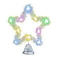 thumbnail image 2 of Adorno navideño de con luces pentagrama para parte superior del , ideal para sala de estar, con purpurina invernal, para, 2 of 9
