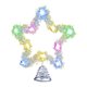 thumbnail image 2 of Adorno navideño de con luces pentagrama para parte superior del , ideal para sala de estar, con purpurina invernal, para, 2 of 9