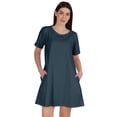 thumbnail image 1 of Inkmeso Robe Balançoire avec Poches T-shirt en Coton d'Été pour Femme, 1 of 7