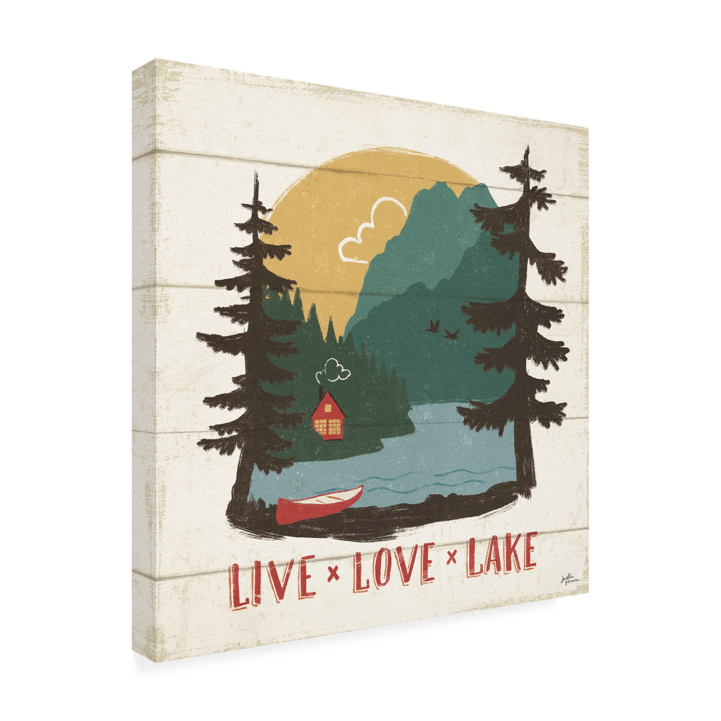 Janelle Penner 'Vintage Lake VII' Canvas Art