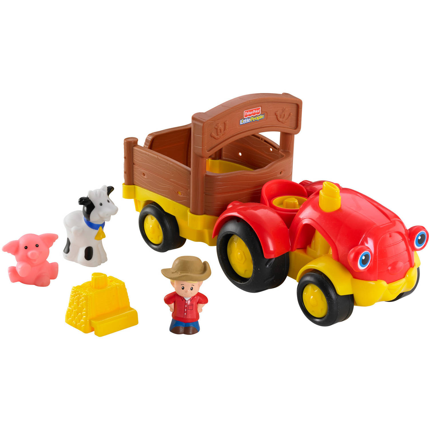 Fisher-Price Little People Tow 'n Pull Tractor - image 1 of 4