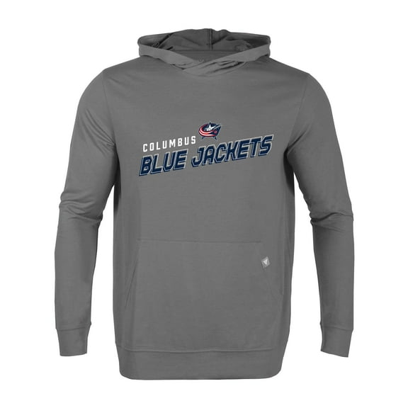 Men's Levelwear Gray Columbus Blue Jackets Relay Premier 2.0 Pullover Hoodie