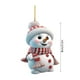 thumbnail image 3 of Seyotauo Cute Snowman Acrylic Pendant, Santa Claus Xmas Tree Accessories, Cartoon Christmas Ornament, 3 of 3