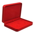thumbnail image 1 of Upscale Velvet Jewelry Bracelet Necklace Rings Gift Display Case Storage Red, 1 of 8