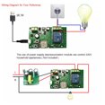 thumbnail image 2 of Monstrate ABS WiFi Relay Switch Module Remote Antiflaming IP44 Power Circuit Waterproof Board Supply Control Replacement Self-locking Type2 NO2, 2 of 6