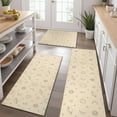 thumbnail image 2 of Beige Sun Moon Planet Star Pattern Kitchen Rugs Sets Of 3,Kitchen Runner Rugs Non Skid Washable,Decorative Kitchen Floor Mats for Kitchen,Sink,Laundry,17"x30"+ 17"x47" + 17"x59", 2 of 6