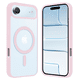 thumbnail image 1 of Funda Transparente para iPhone Air con Color ROSA Compatible con MagSafe, Protección Antigolpes Ultrafina, TPU + Silicona Resistente, 1 of 6
