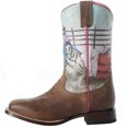 thumbnail image 2 of Roper Boys 09-119-7022-8456   Barrel Racer Square Toe Cowgirl Boot 5 Brown, 2 of 5