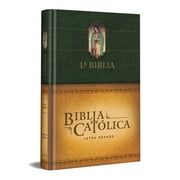 La Biblia Catlica: Tamao grande, Edicin letra grande. Tapa dura, verde, con Virgen (Hardcover)