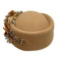 thumbnail image 4 of EASTIN Cocktail Party Fascinator Hat Church Hat Fabric Flower Beret Hat Costume Props, 4 of 15