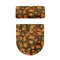 thumbnail image 5 of HELLHERO Fallen Leaves Adjustable Polyester Fabric Toilet Covers Set, Elastic Installation Washable and Reusable Toilet Seat Cover Replacement for Hotel Home, 5 of 8