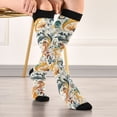 thumbnail image 5 of FORMRS Womens Knee High Socks Casual Long Thick Travel Daily Wear, 1 Pair, Whimsical Leaves, 5 of 6