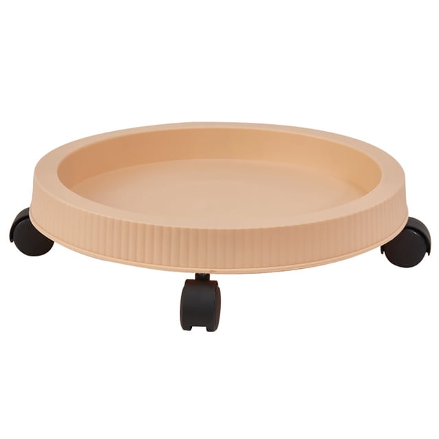 Support de Pot de Fleurs Durable avec Roues, Support de Plante en Pot Rond pour Décoration Maison Jardinage