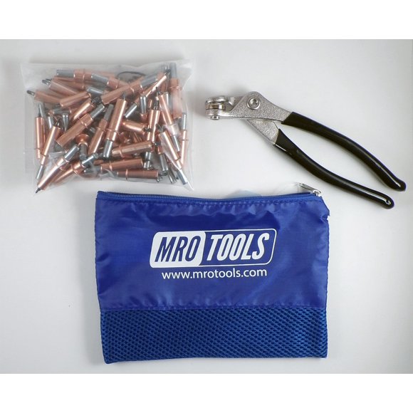 50 Pinces en Tôle Cleco 1/8 Fasteners + Cleco avec Sac de Transport (K1S50-1/8)