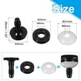 thumbnail image 2 of Uxcell 5Set 20mm 13/16" Doll Joints, Plastic Removable Animal Joints Connector Engage Bolt Doll Making Supplies for Bear Limbs Head Joint DIY, Black & Clear, 2 of 6