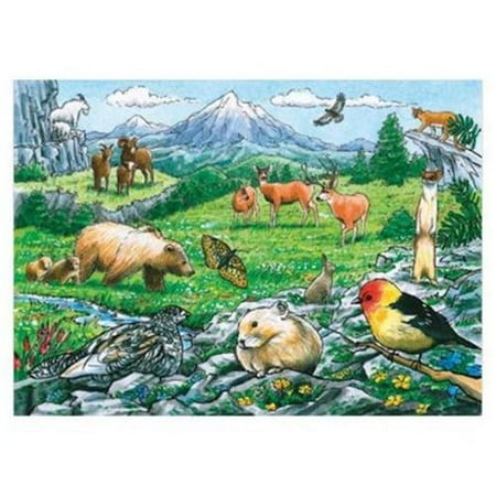 Outset Media Games OM58806 Rocky Mountain Wildlife Tray Puzzle 35 pcs