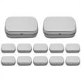 thumbnail image 4 of Contenedores de metal ckepdyeh: paquete de 12 cajas de hojalata de metal, mini cajas portátiles para guardar chinchetas, cuentas, pendientes y joyas, 4 of 8