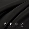 thumbnail image 3 of Kelnaro Queen Size Cotton Pillowcase 2 Pack 20x30 inches, Envelope Closure Ultra Soft Breathable Pillow Covers, Black, 3 of 5