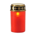 thumbnail image 1 of Eigraketly electrónica para lámpara de tumba en cementerio, LED con función Solar para exteriores, 2 pack/lote carpas rojo, 1 of 6