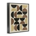 thumbnail image 4 of Stupell Industries Midcentury Neutral Geometric Abstract Painting Black Framed Art Print Wall Art, 24 x 30, 4 of 10